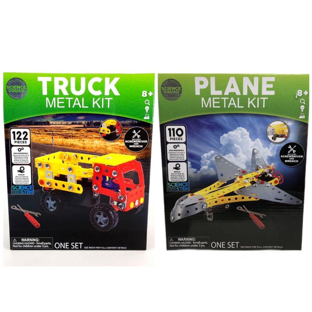 12 pieces of Metal Plane/truck Playset Kit C/p 12