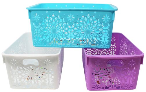 48 pieces of Basket,4''h Flwr Desgn 3 Asstd C/p 48