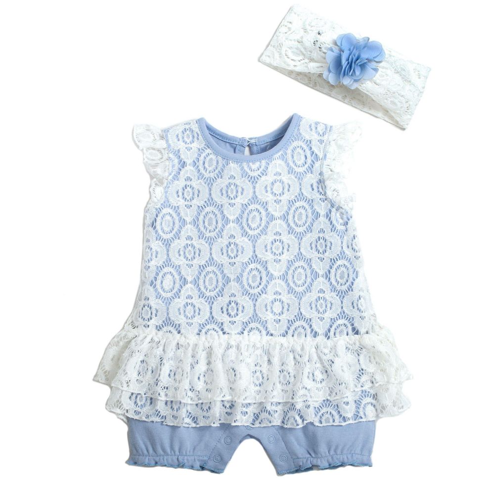 48 pieces of 2pc Set Romper With Headband C/p 48