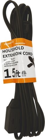 36 Pieces of C-Etl 15ft Brown Indoor Extension Cord