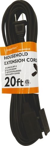 36 Pieces of C-Etl 20 Ft Brown Indoor Extension Cord