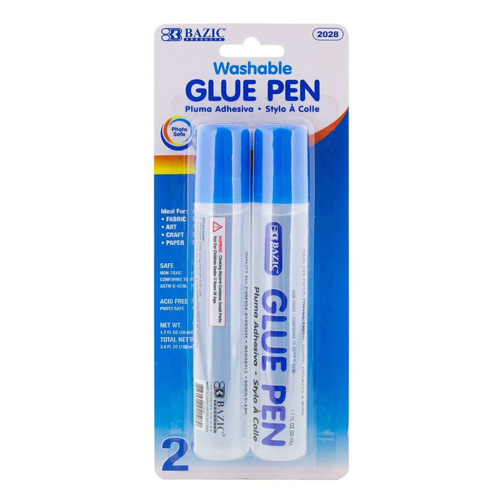 24 Packs of 1.7 Fl Oz Washable Glue Pen 2 Pack
