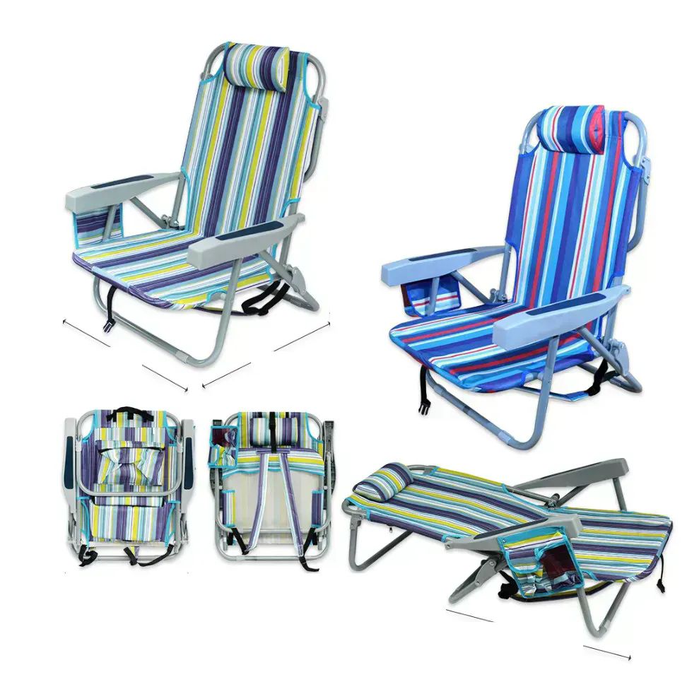 5 Pieces Beach Chair - 24.5" X 21" X 32" - Chairs
