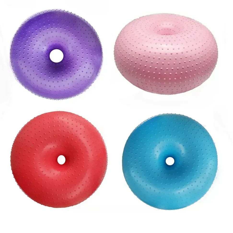 18 Pieces Inflatable Massage Donut Ball 20" Inflatables at