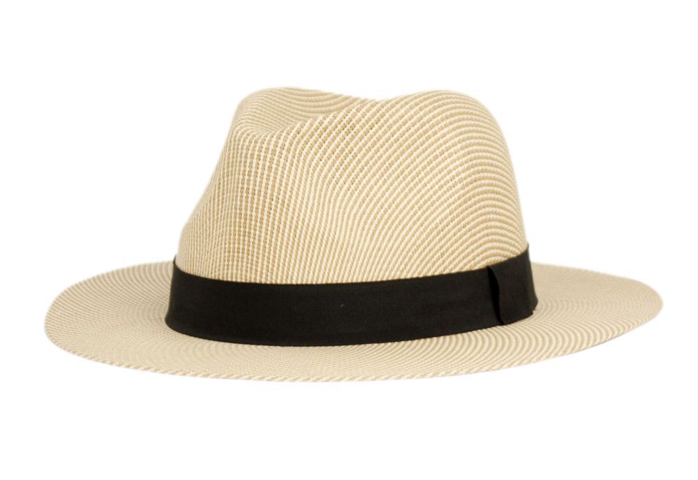 12 Pieces of Paper Straw Panama Hat With Grosgrain Band