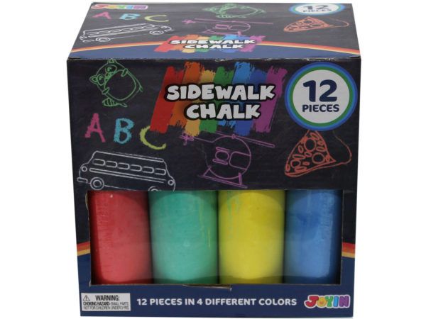 12 pieces of 12 Piece NoN-Toxic Washable Jumbo Chalk