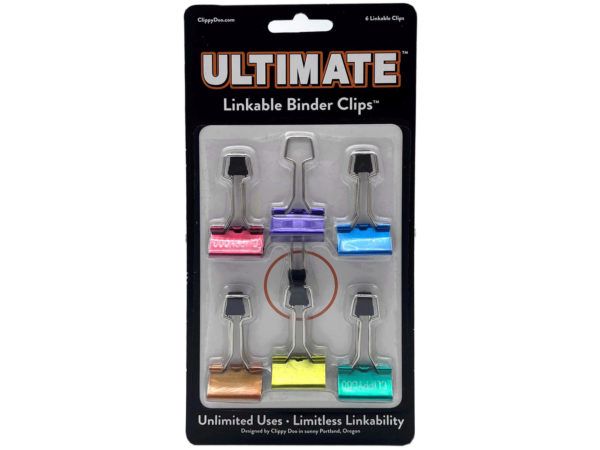 60 pieces of Linkable MultI-Use Binder Clips In Ultimate Design