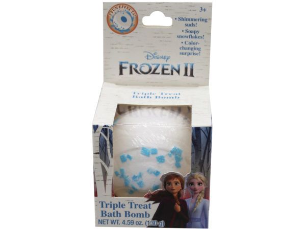 36 pieces of Disney Frozen Ii Triple Threat Color Changing Bath Bomb With Snowing Effect