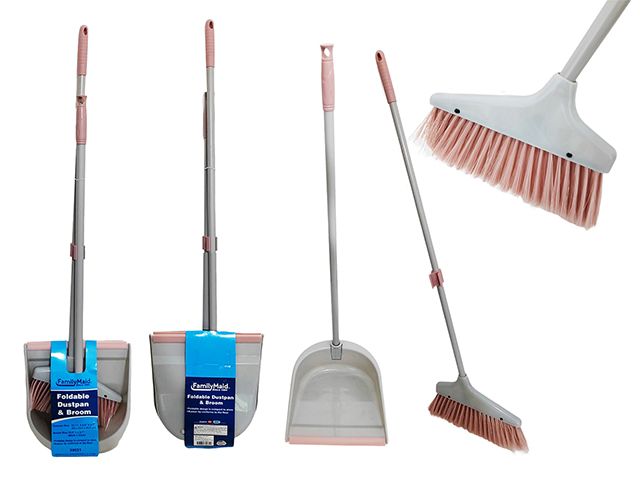 12 Pieces of Foldable Dustpan And Broom