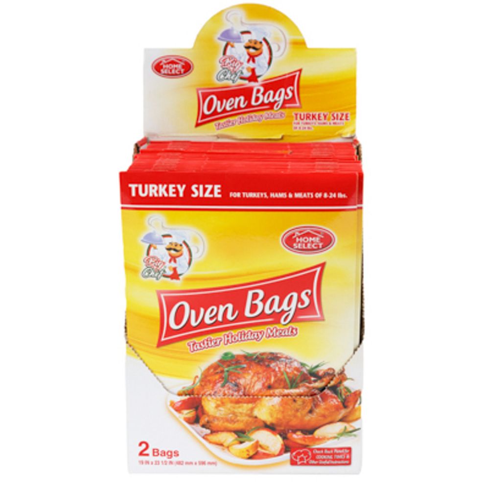 24 Wholesale Oven Bags 2ct Turkey Size W/display - at