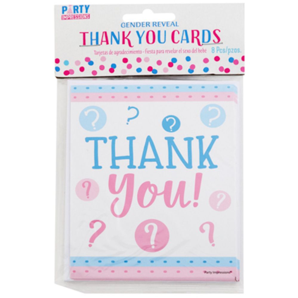 144 pieces of Thank You Cards Pink Or Blue? 8ct