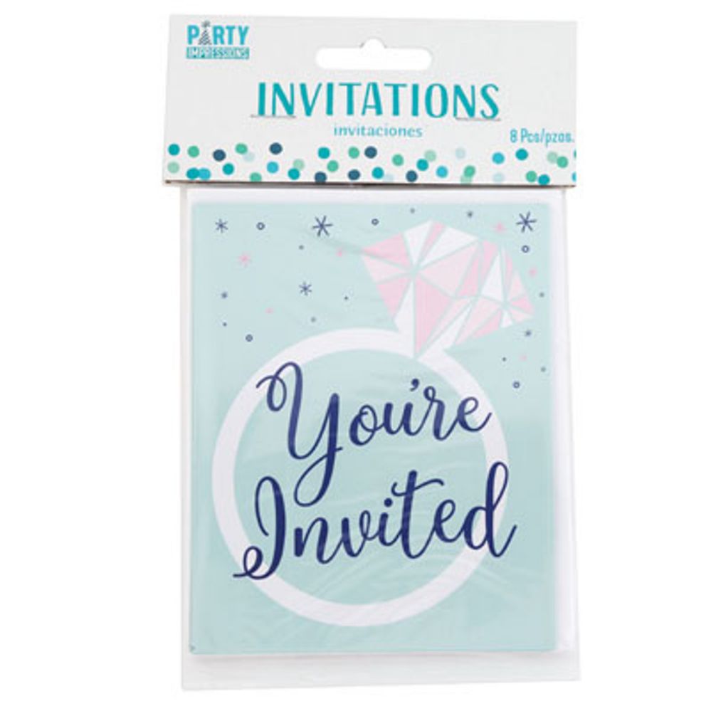 144 pieces of Party Invitation Cards Mint Bridal   8 Ct.