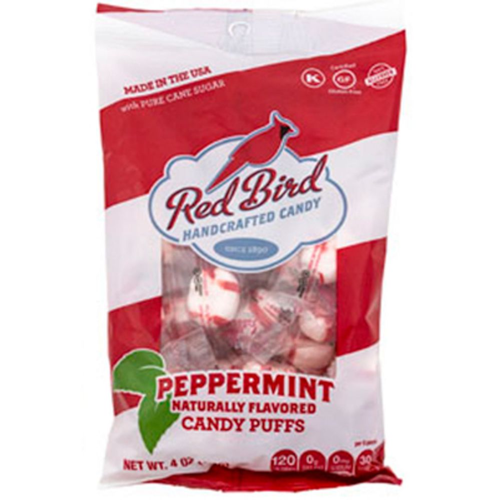 24 pieces of Mints Soft Peppermint Puffs 4 Oz Peg Bag