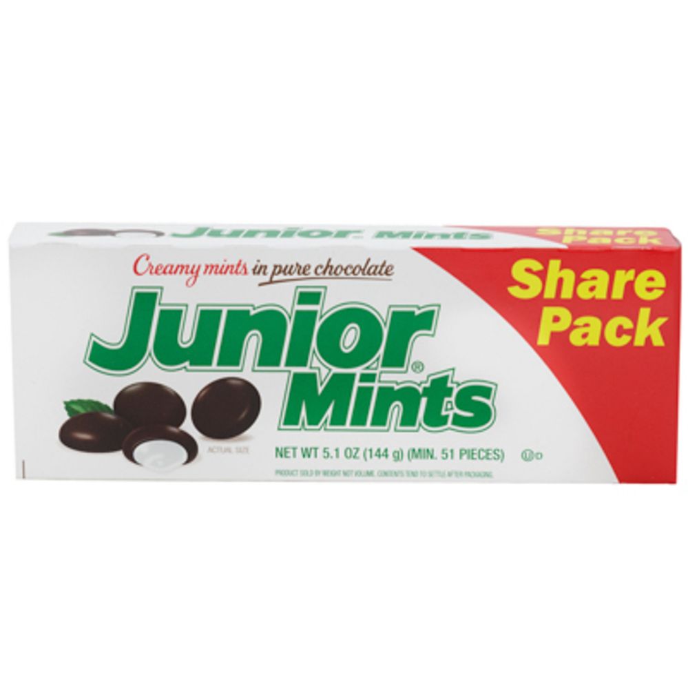 96 pieces of Junior Mints Share Pack 5.1 Oz 16ct Counter Display