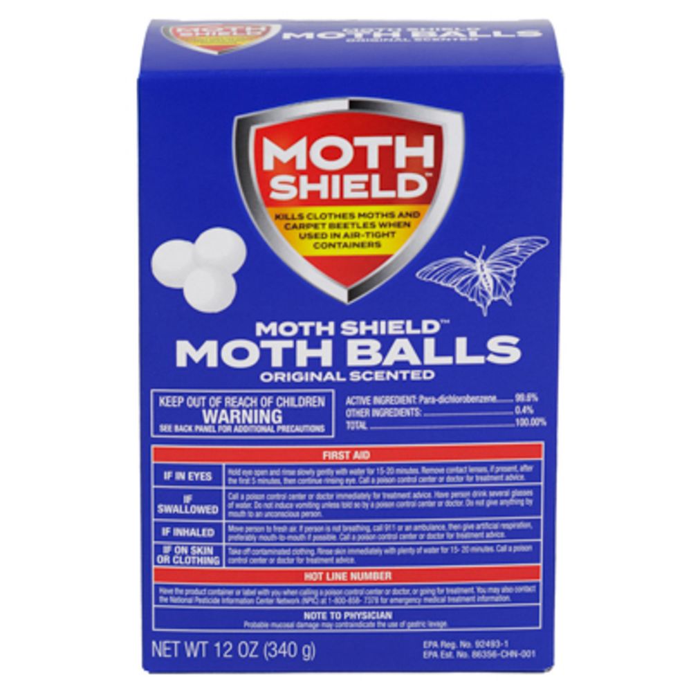 12 pieces of Moth Balls 12oz Original Moth Shield Boxed