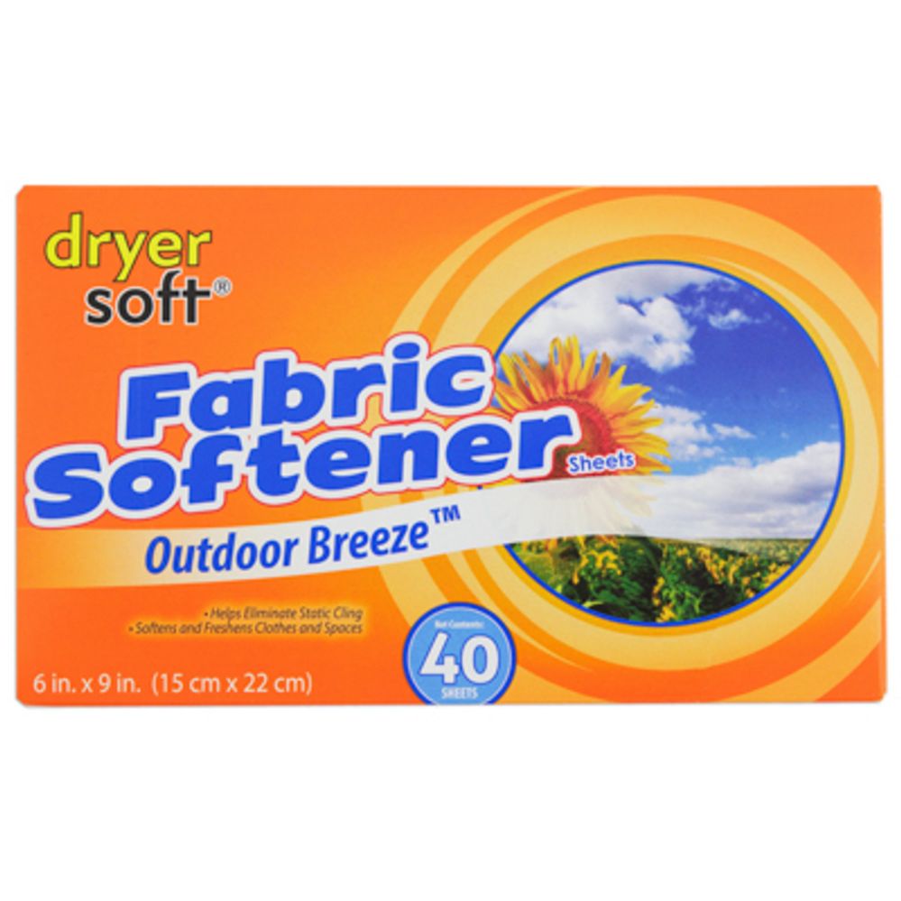 36 pieces of Dryer Sheets 40ct Outdoor Breeze Dryer Soft Boxed