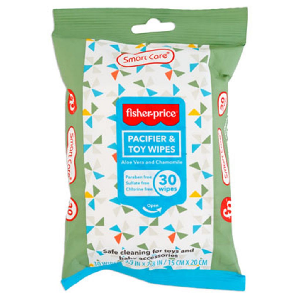 Wholesale Fisher Price 30ct Pacifier and Toy Wipes MULTICOLR