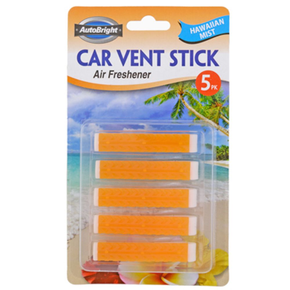 48 Pieces Air Freshener Hawaiian Mistcar Vent Stick 5pk Carded Air Fresheners At 1430