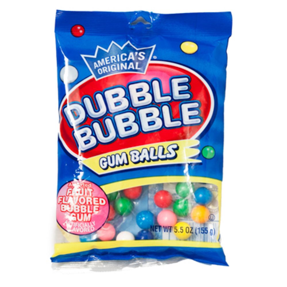 12 pieces of Gum Ball Sdubble Bubble 5 Oz Bag