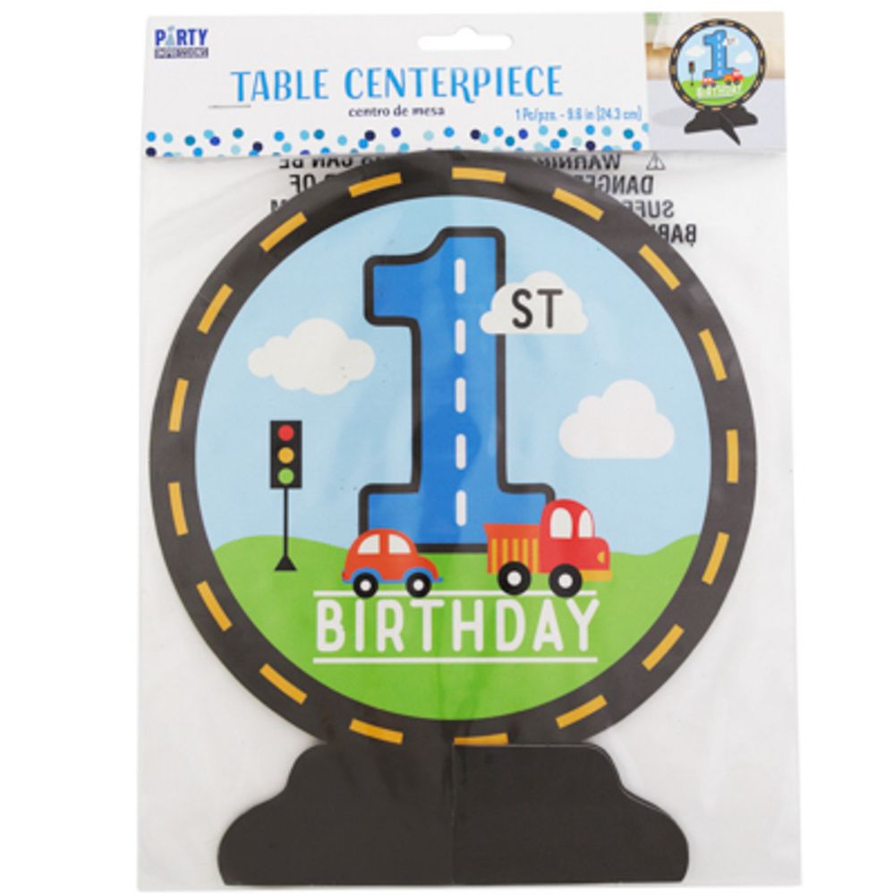 240 pieces of Table Centerpiece On The Road 1st Birthday