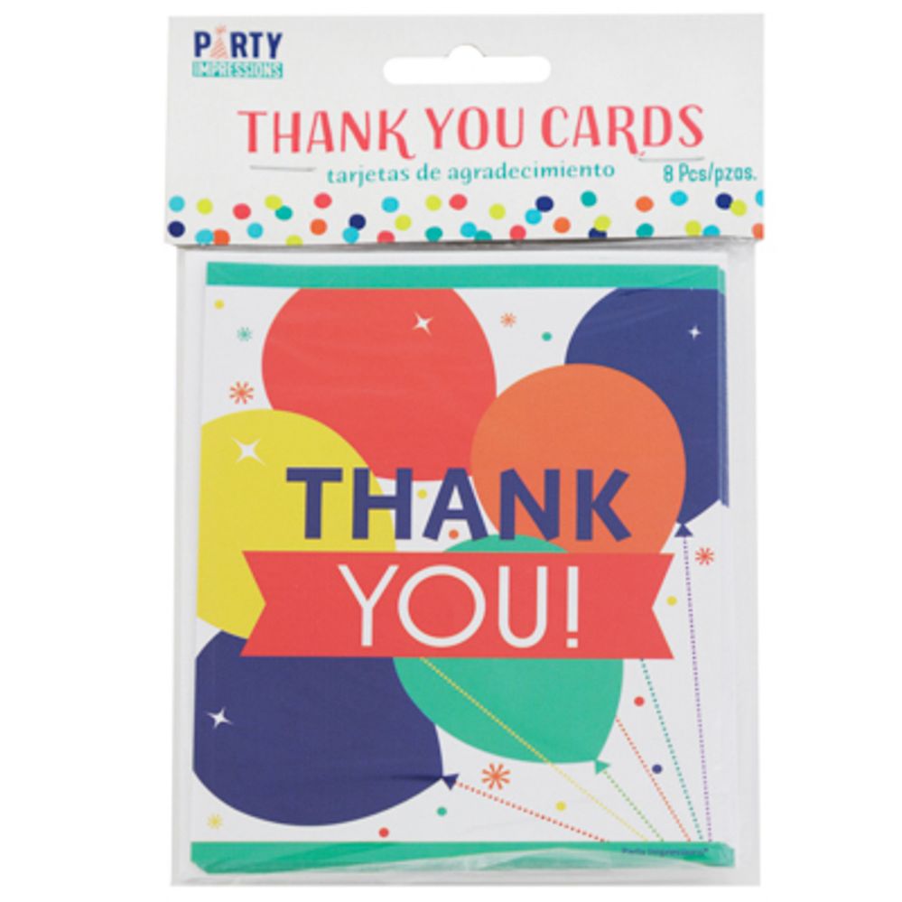 144 pieces of Thank You Cards Balloon Fest 8ct
