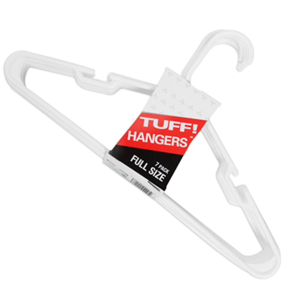 20 pieces of Hangers Tubular White 7ct Full Size Stackable Counter Display Made In Usa