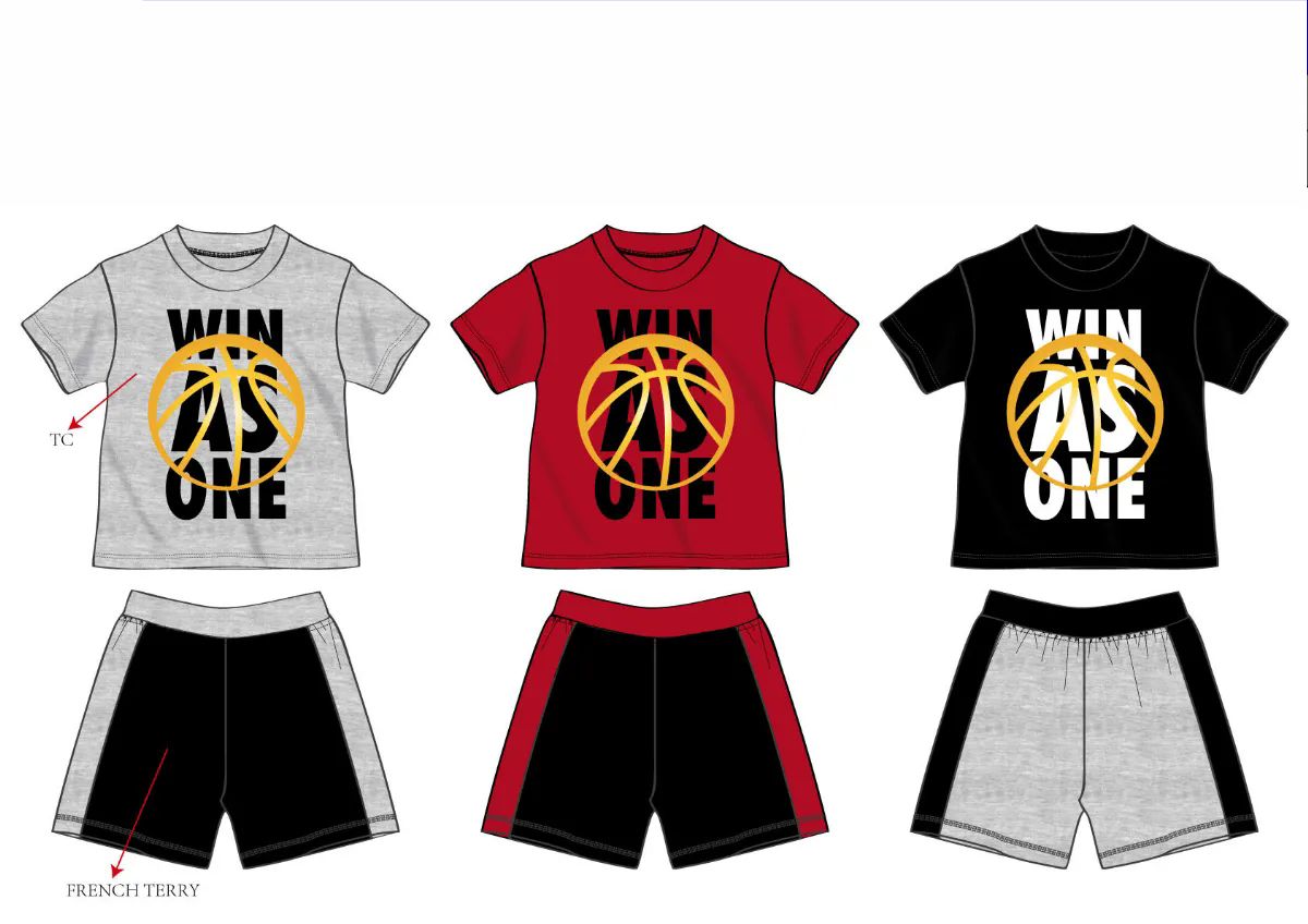 36 Sets of Boys French Terry Short Sets Infant Sizes