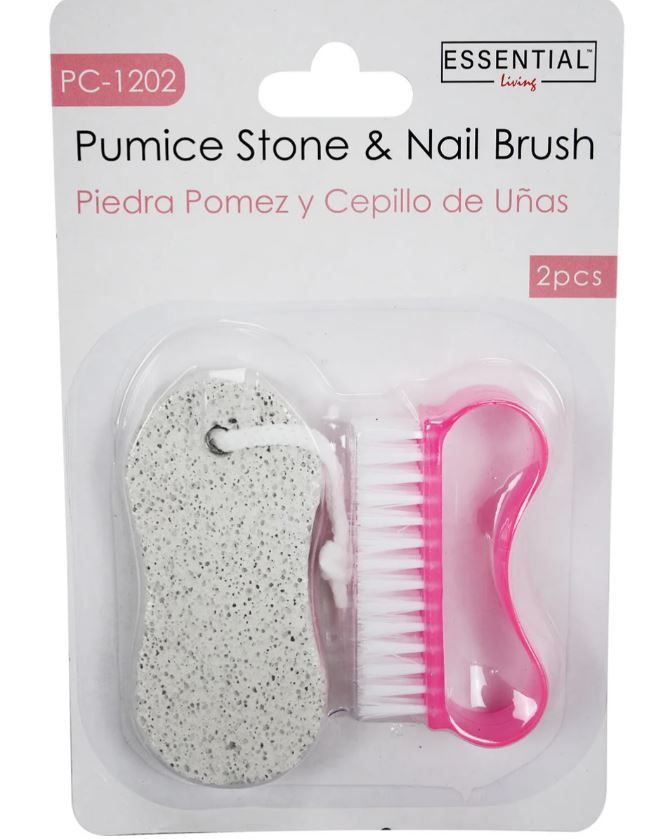24 Sets of Pumice Stone & Nail Brush