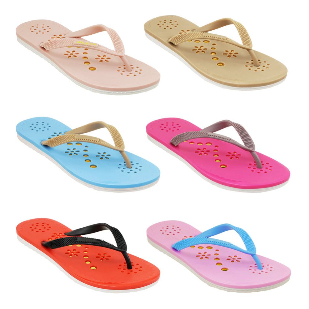 60 Pairs of Women's Embossed Sandal Assorted