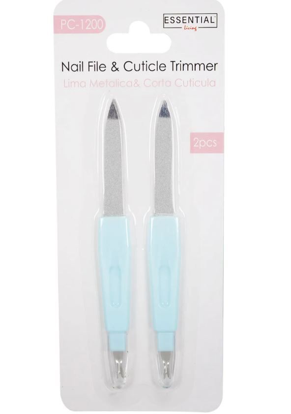 24 Sets of Nail File & Cuticle Trimmer