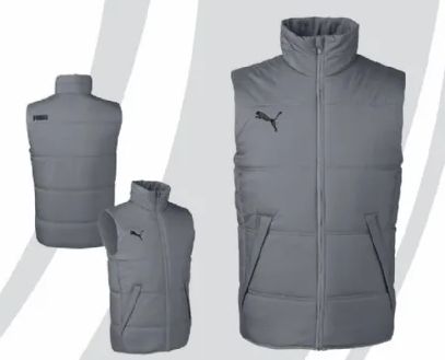 12 Pieces of Puma Sport Adult Essential Padded Vest Solid Gray