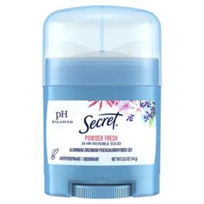 6 Pieces of Secret Invisible Solid Powder Fresh Antiperspirant Deodorant 0.5 oz