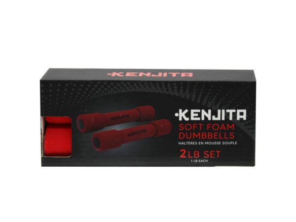 12 pieces of Kenjita Soft Foam Dumbbells 1 Lb Set Of 2