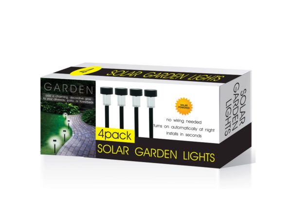 6 pieces of 4-Piece Solar Powered Garden Lights Set