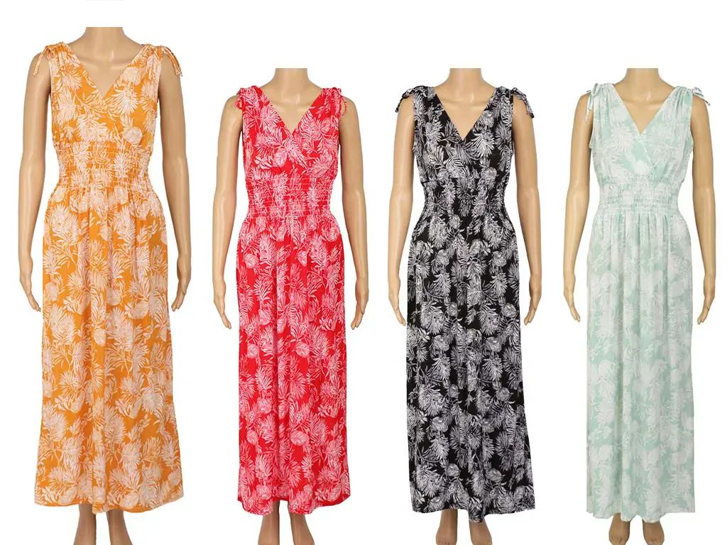 48 Pieces of Womens Flower Fashion Sun Dress In Assorted Colors