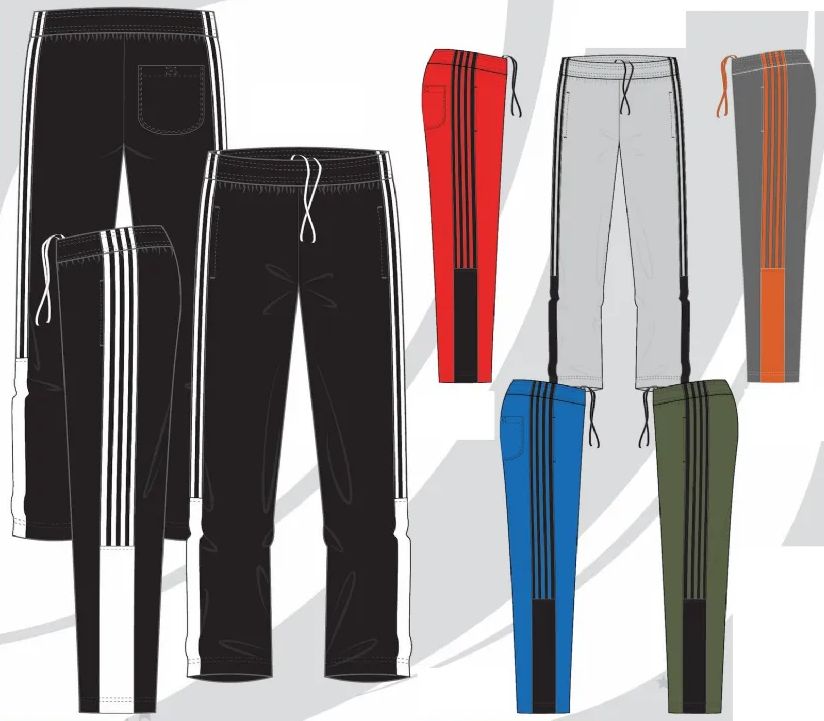 48 Pieces of Mens Tricot Track Pants Athletic Pants In Assorted Colors And Sizes M--2xl