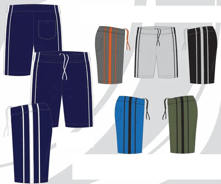 48 Pieces of Mens Tricot Basketball Shorts With Pockets Assorted Colors And Sizes M-2xl