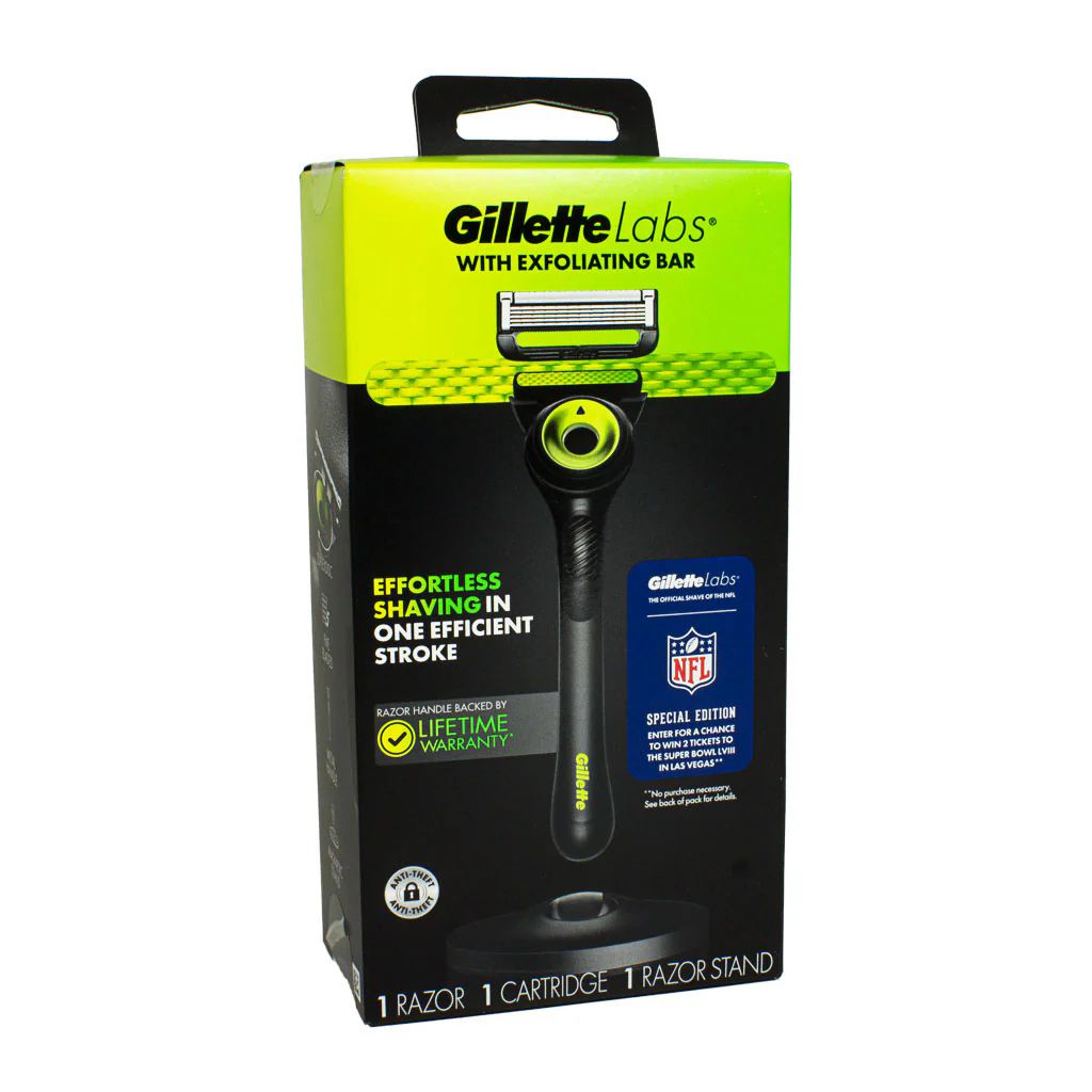 18 Pieces of GilletteLabs Razor 1 Handle and Blade Refill + 1 Premium Magnetic Stand