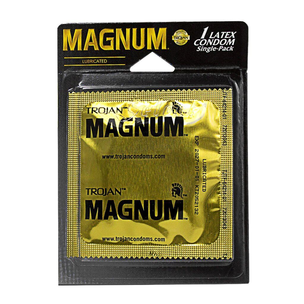 12 Pieces of Trojan Magnum Condom - Card Of 1