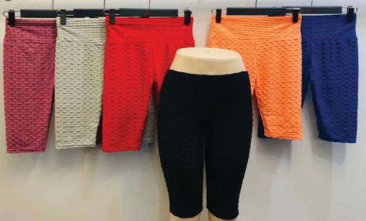 48 Pieces of Women's Honeycomb Knitted Shorts.