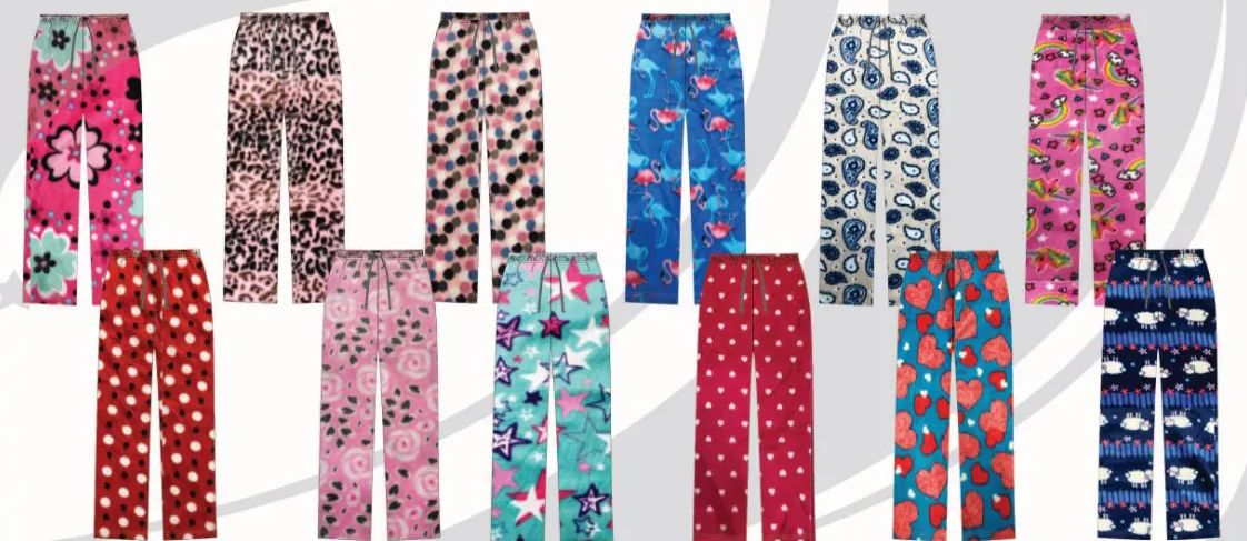 Ladies Plush Lounge Pants Assorted Designs Sizes S- xl - at -   