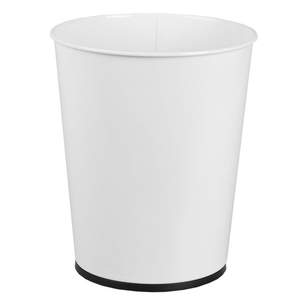 12 Pieces of Home Basics Open Top 8 Lt Waste Bin, (9.5" X 10.25"), White