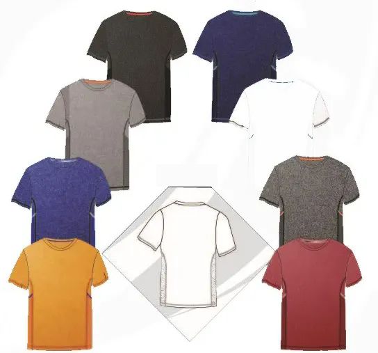 48 Pieces of Boys Short Sleeve Active Tops, Moisture Wicking Sports Shirts