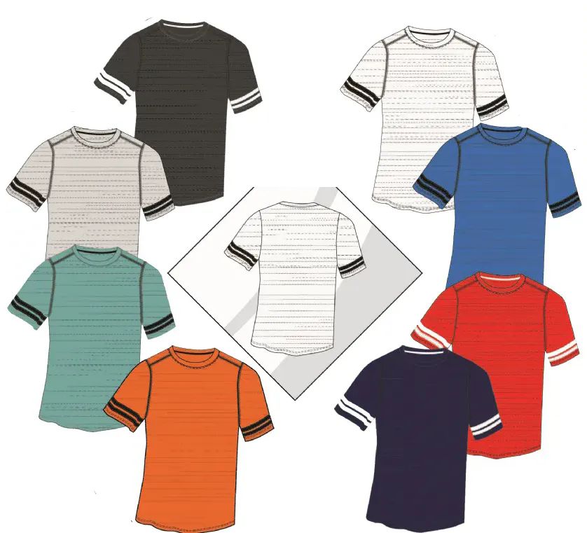 48 Pieces of Boys Short Sleeve Active Tops, Moisture Wicking Sports Shirts