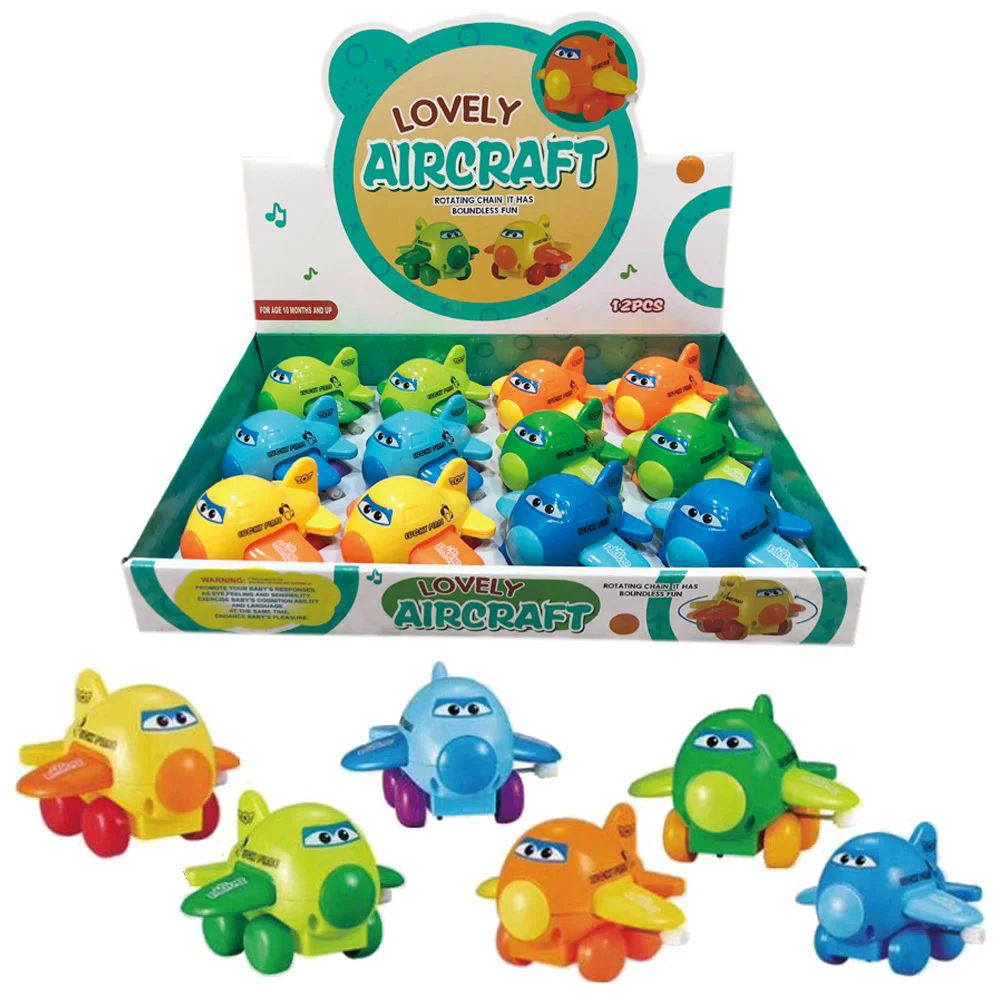 12 Pieces of Winding Toy Airplane