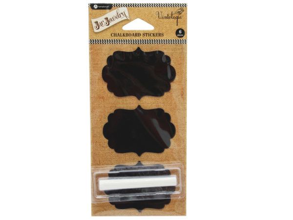 144 Pieces of Hampton Art Vintologie Chalk Board Stickers With Chalk