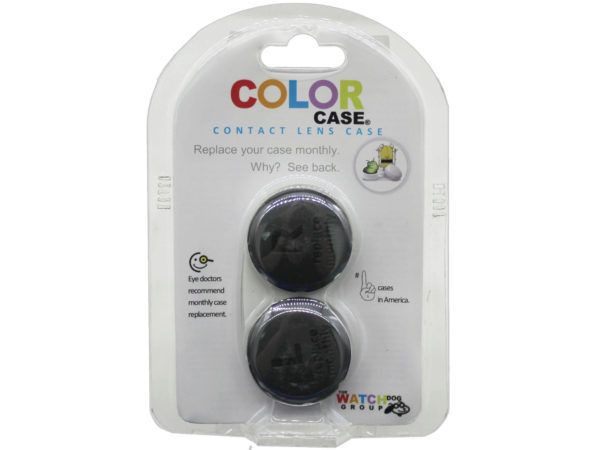 168 Pieces of Color Case Black Screw Top Contact Lens Case