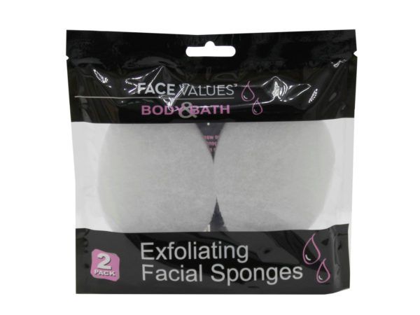60 pieces of Face Values Body And Bath 2 Pack Exfoliating Facial Sponges