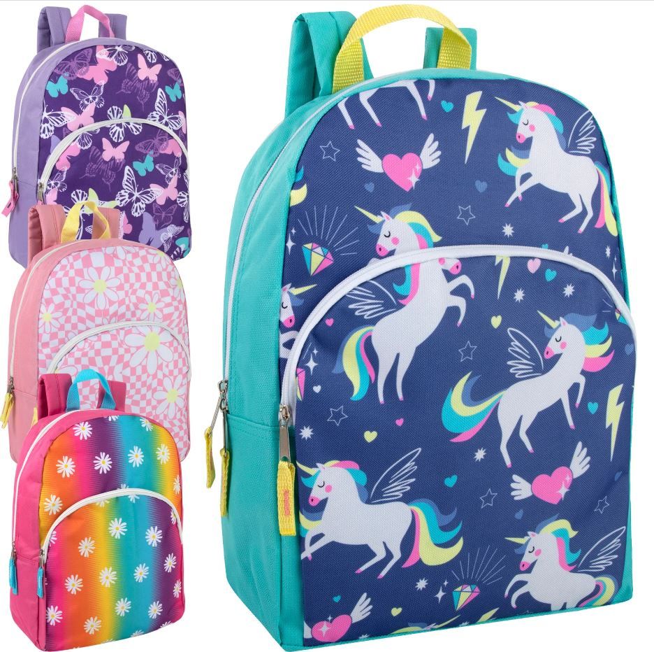 24 Pieces of 15 Inch Character Backpacks