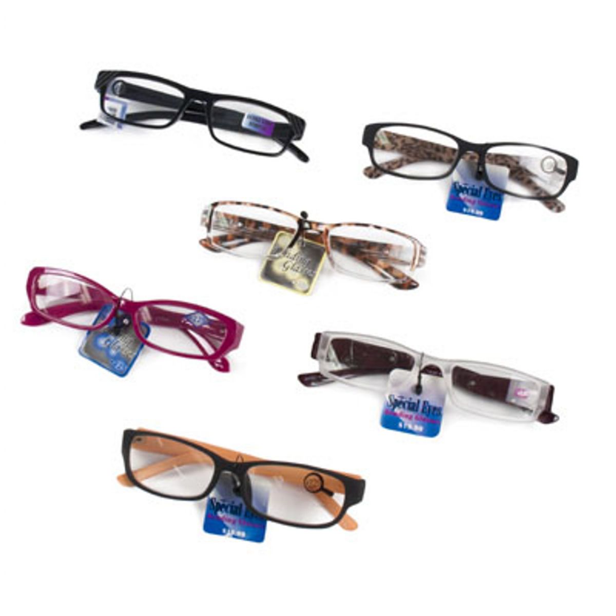 240 Wholesale Reading Glasses 9-Asst Powers In 240-Ct Floor Display